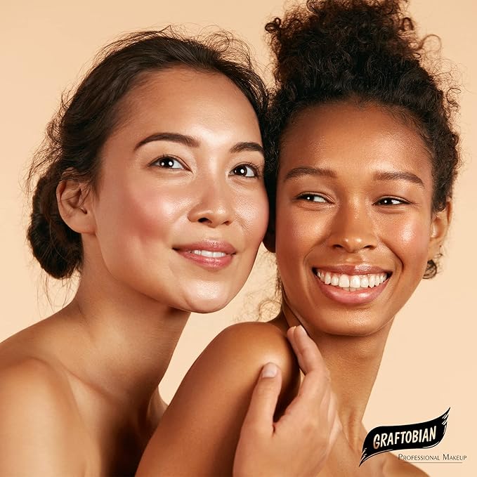Graftobian HD Glamour Crème Foundation 1/2oz, Weightless Full Coverage Makeup, 65 Inclusive Shades, For All Skin Types, Natural or Full-Glam Looks, For Professionals and Beginners, Sandstone