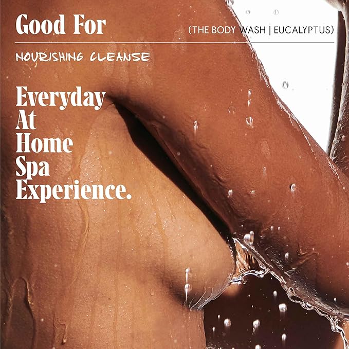 Nécessaire The Body Wash Eucalyptus - Natural Body Wash for Women & Men, Replenishing Shower Gel with Niacinamide, Vitamin C/E + Omega 6/9. Oil-In-Gel Cleanse, 8.4 fl oz.