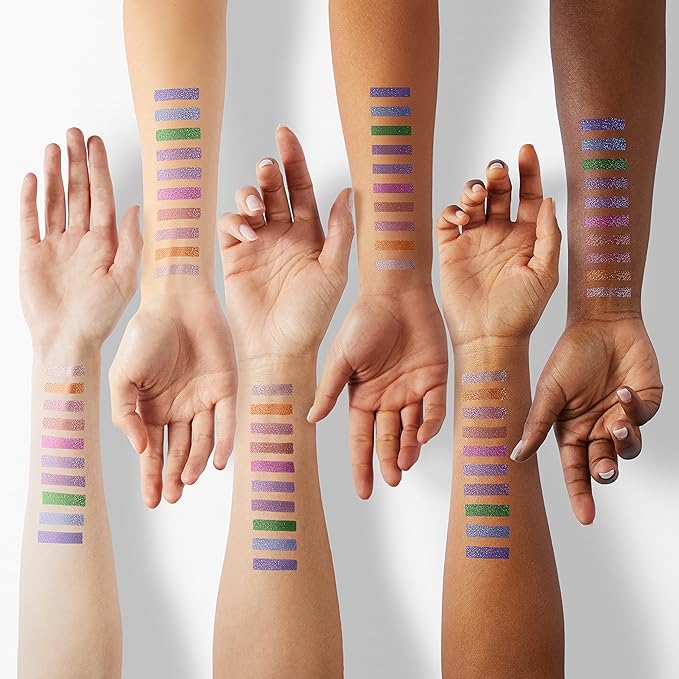 BestLand Liquid Glitter Eyeshadow Set, Multichrome Glitter Shimmer Eye Looks Waterproof Long Lasting Quick-Drying Sparkling Eye Shadow Liquid Highlighter Christmas Makeup Kits (Magic Color)